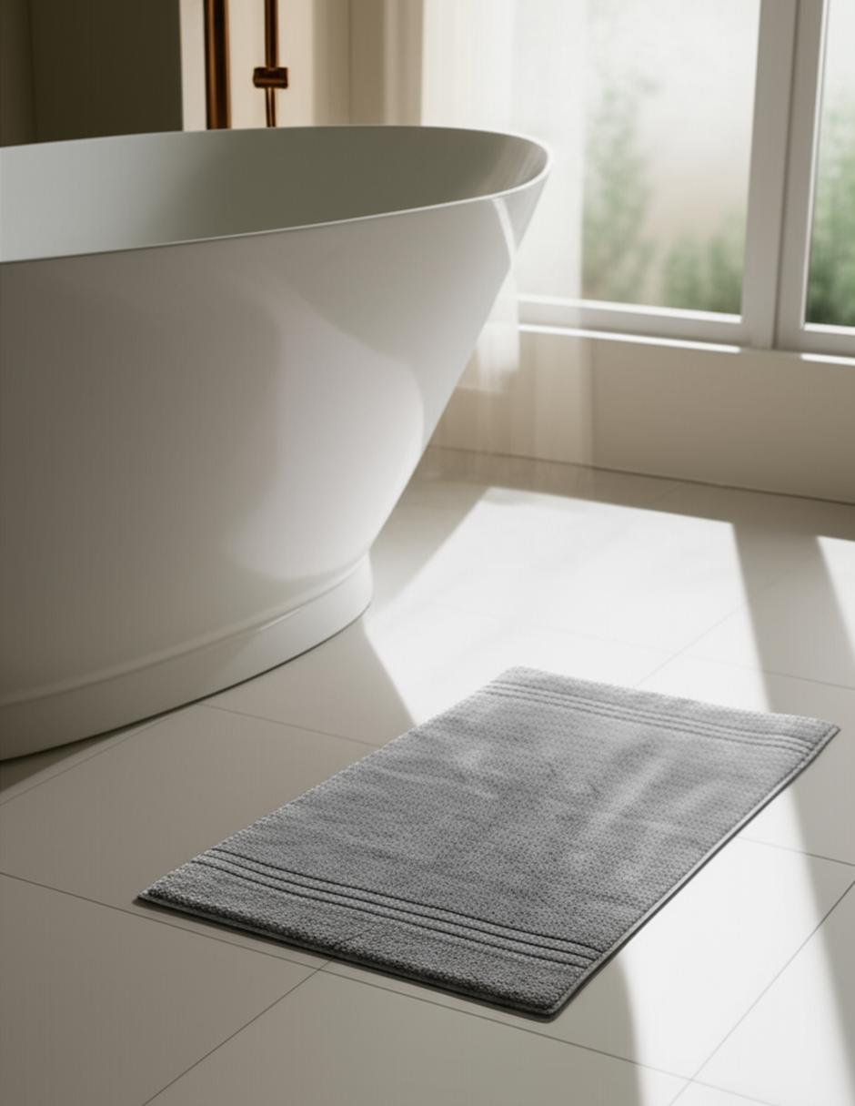 TAPETE DE BAÑO ZERO, 50 X 80 CM, GRIS