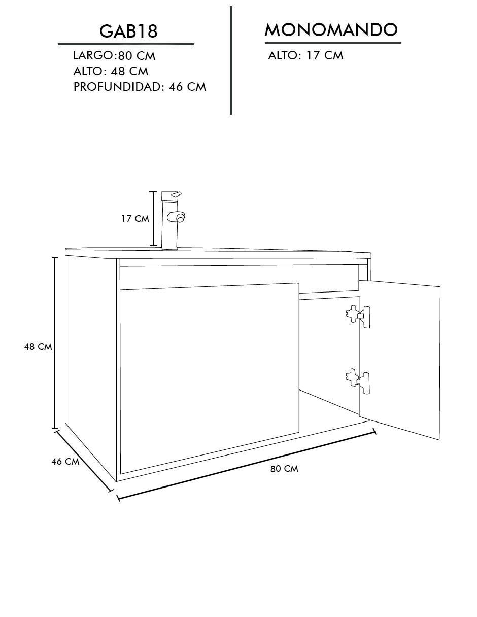 Mueble para baño decomobil stannis mdf
