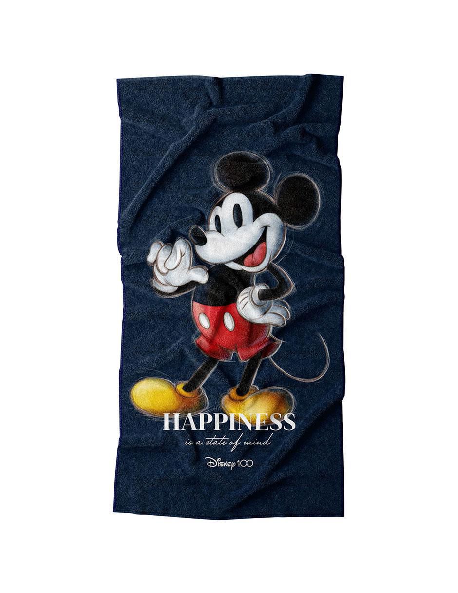 Toalla para baño Mickey Disney 100 Aniversario de microfibra Toalla para baño Mickey Disney 100 Aniversario de microfibra