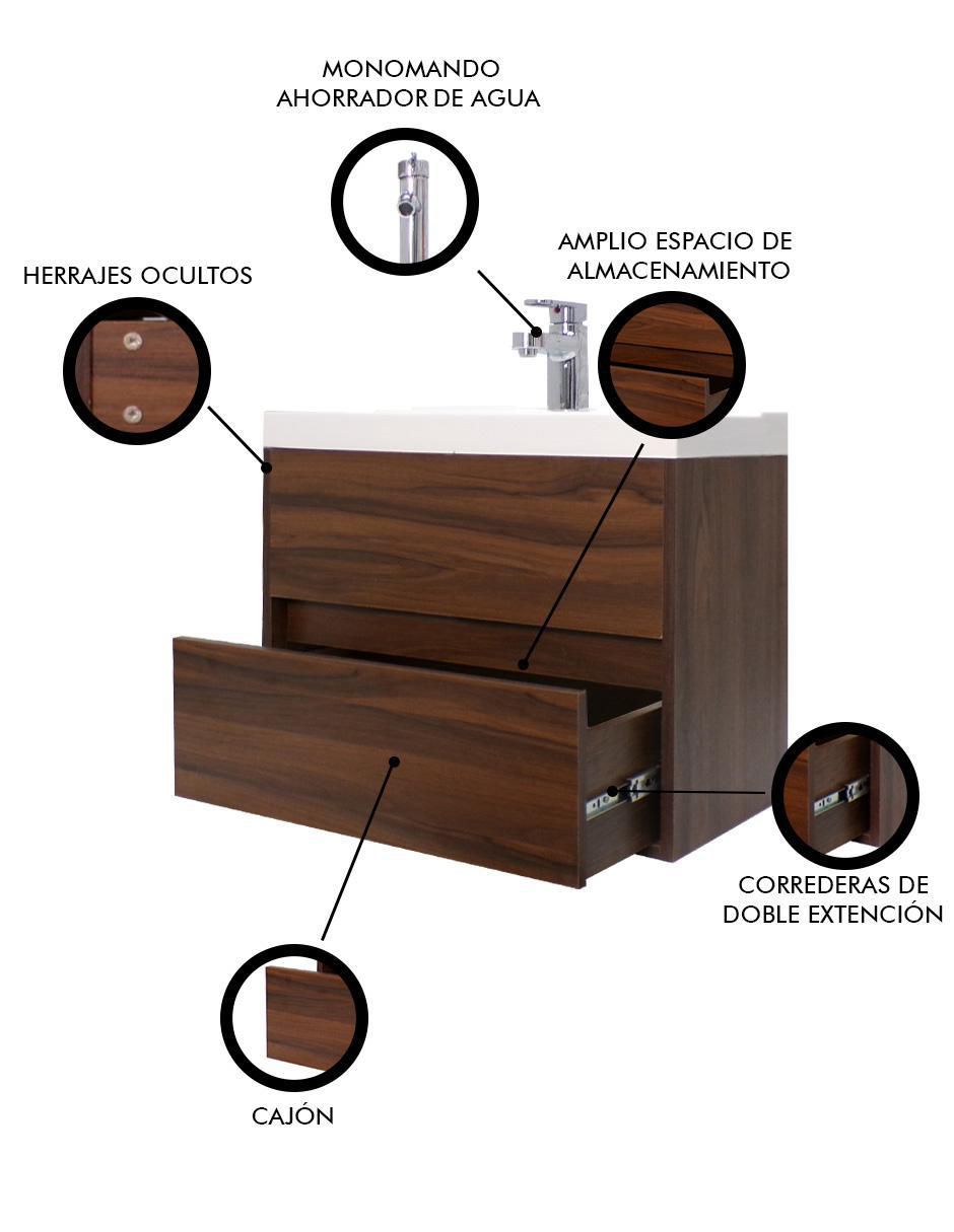 Mueble para baño Sion de MDF armable 3
