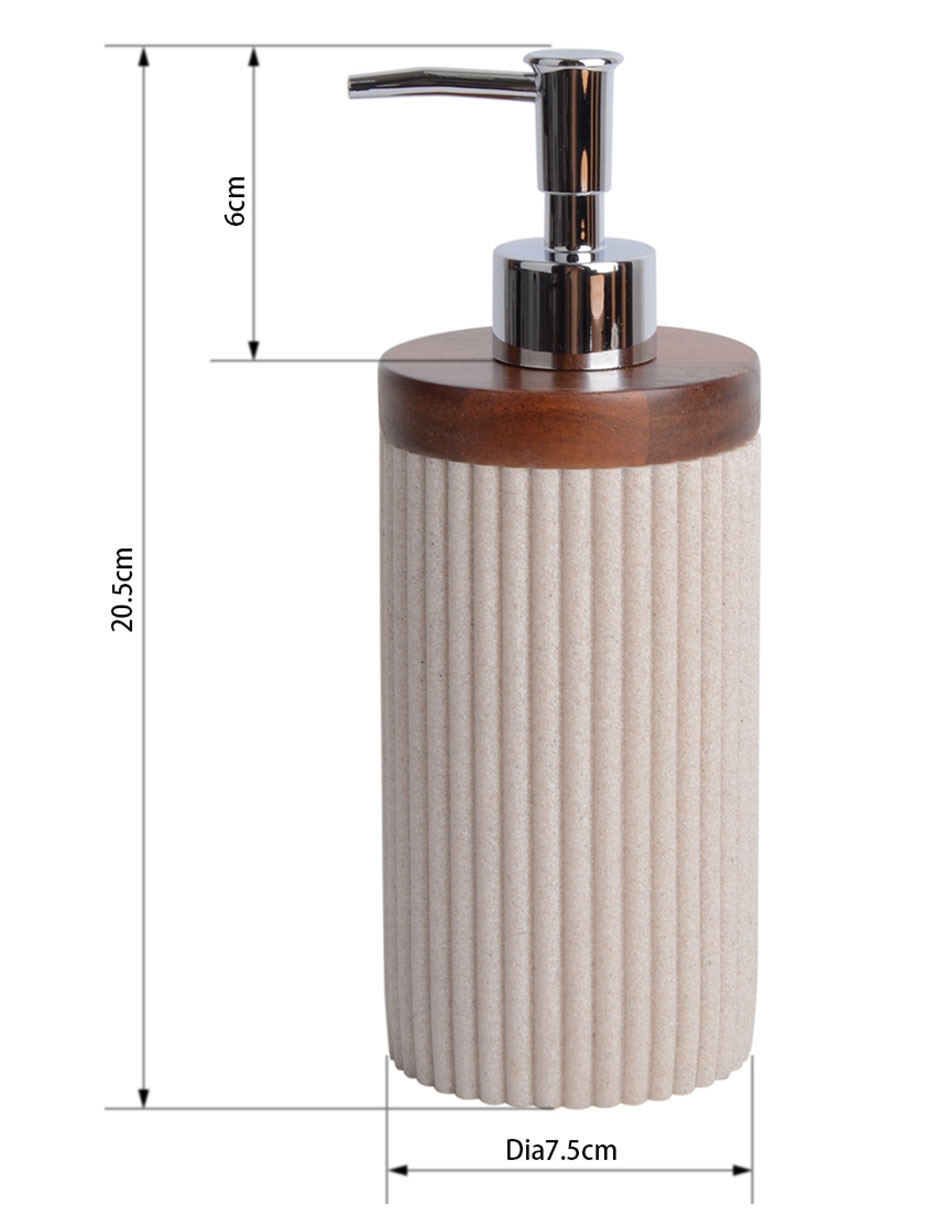 DOSIFICADOR JABÓN STRIPES, M HA, BEIGE