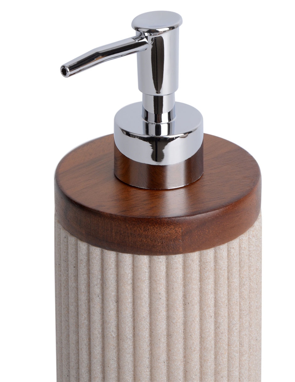 DOSIFICADOR JABÓN STRIPES, M HA, BEIGE
