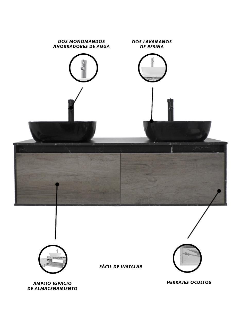 Mueble para baño Dorota de MDF armable 4
