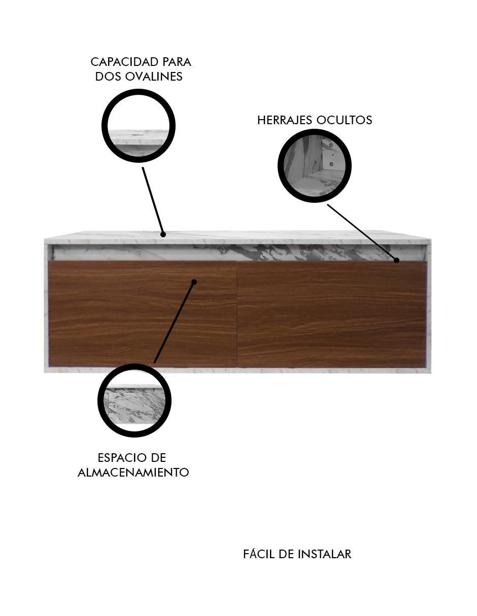 Mueble para baño Dorota de MDF armable 2