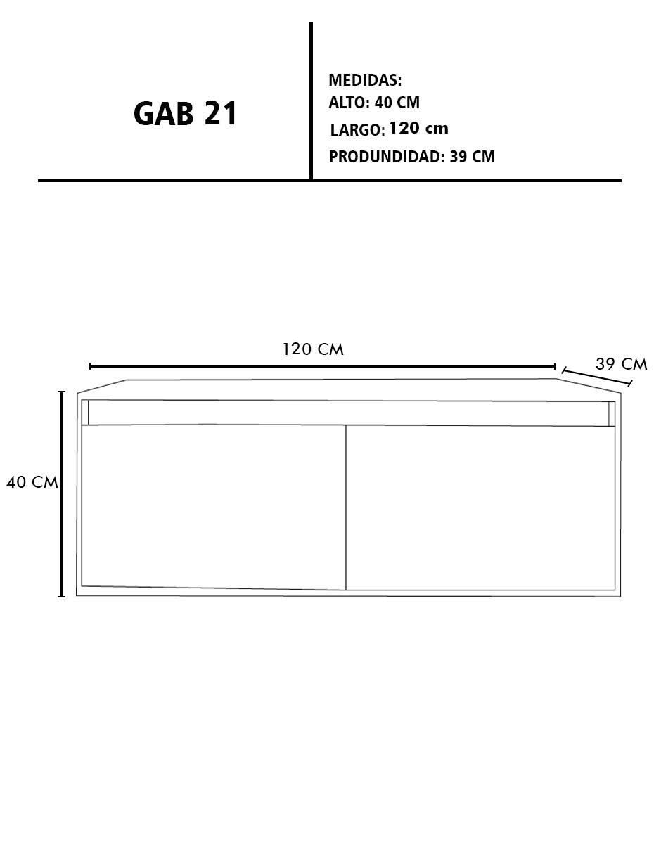 Mueble para baño Anton de MDF armable 3