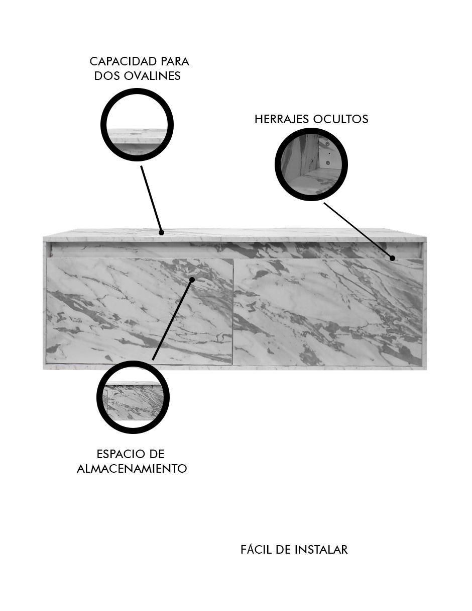 Mueble para baño Anton de MDF armable 3