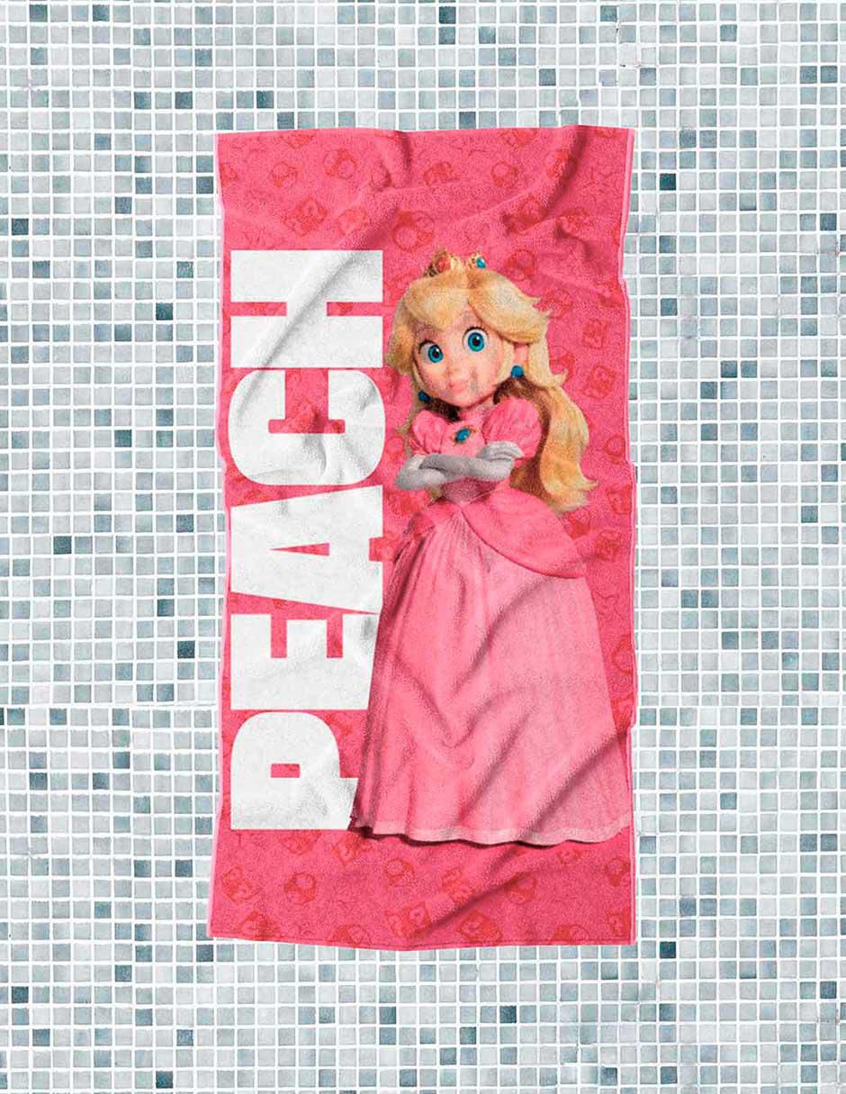 Toalla para baño princesa Peach de microfibra 2