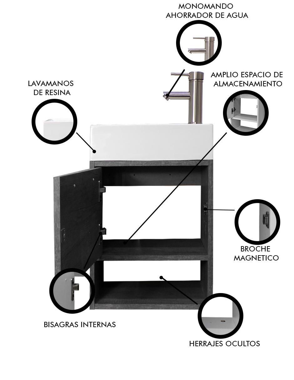 Mueble para baño Alys de MDF armable 5