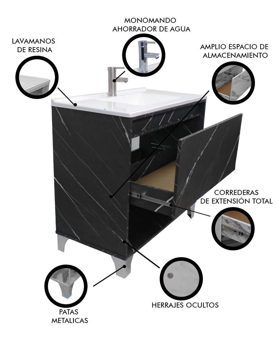 Mueble para baño Himalaya de MDF armable 5
