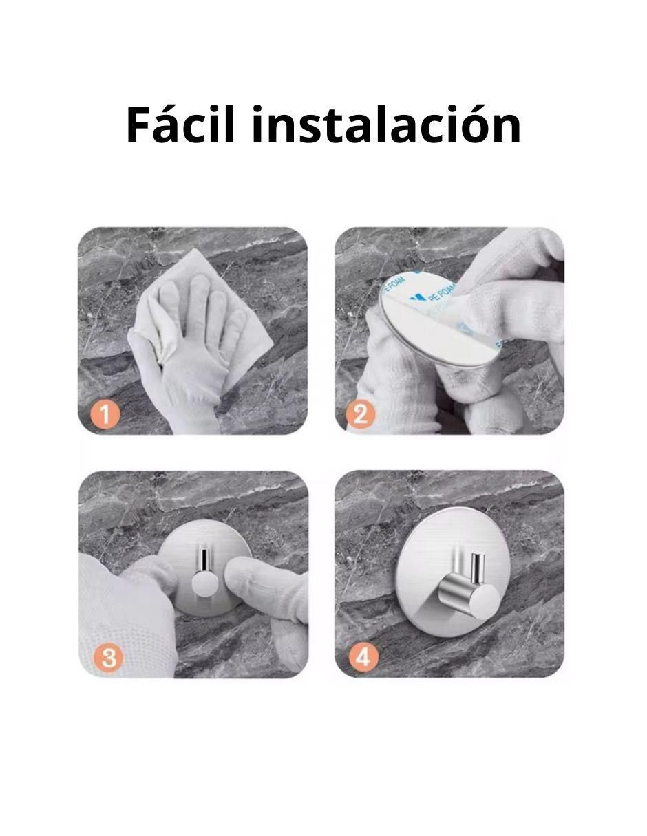 Gancho ms home ms home "de" acero 4 "piezas"