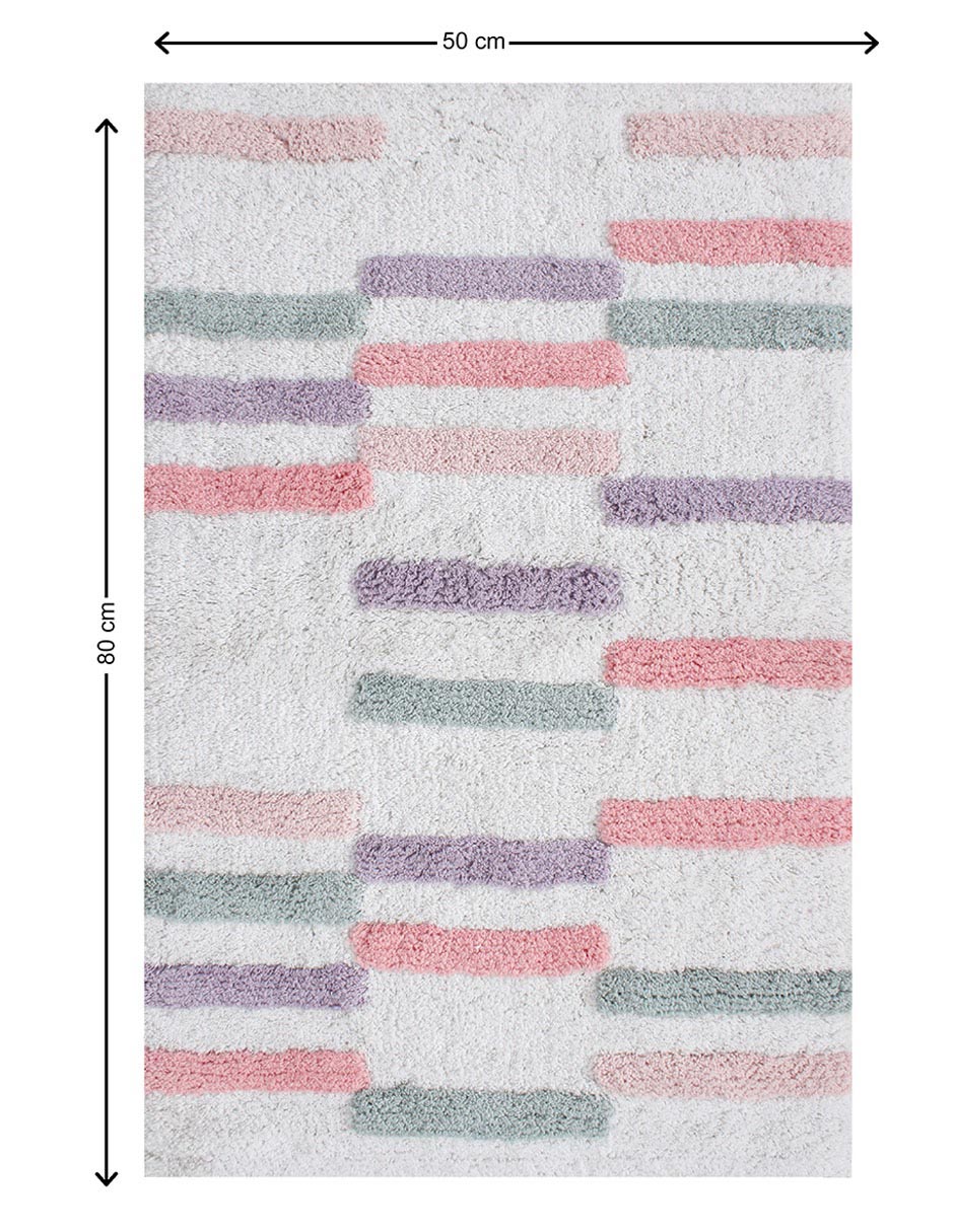 TAPETE DE BAÑO COLOR, 50 X 80 CM, ROSA