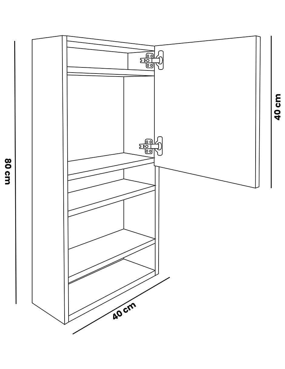 Mueble para baño de melamina armable 5