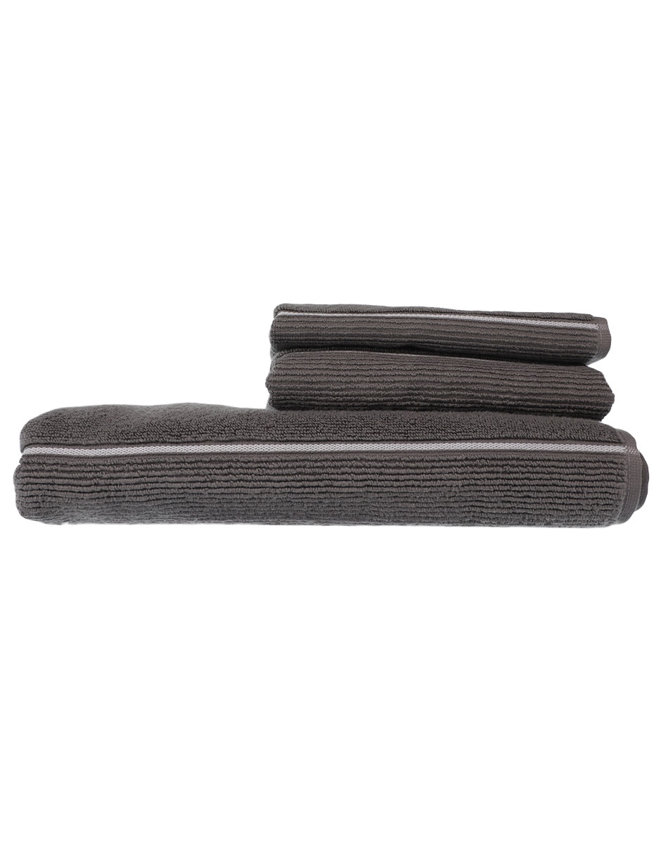 TOALLA DE BAÑO NOAH, MEDIO BAÑO, GRIS