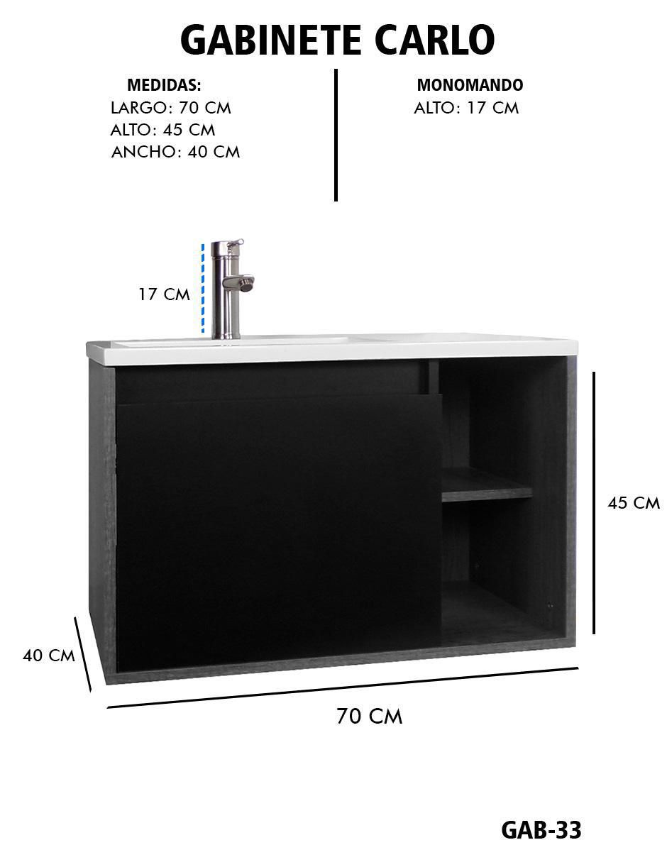 Mueble para baño decomobil carlo mdf