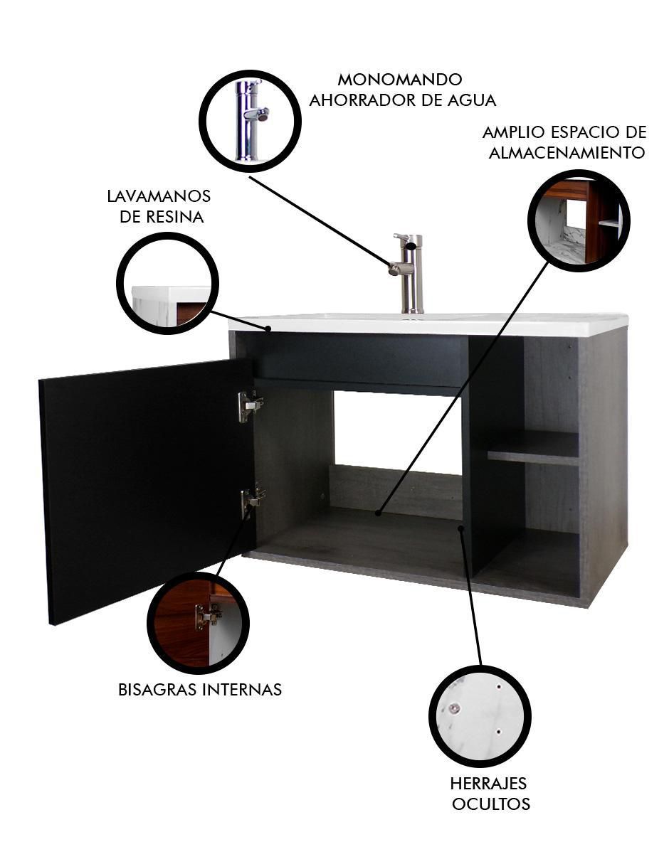 Mueble para baño decomobil carlo mdf