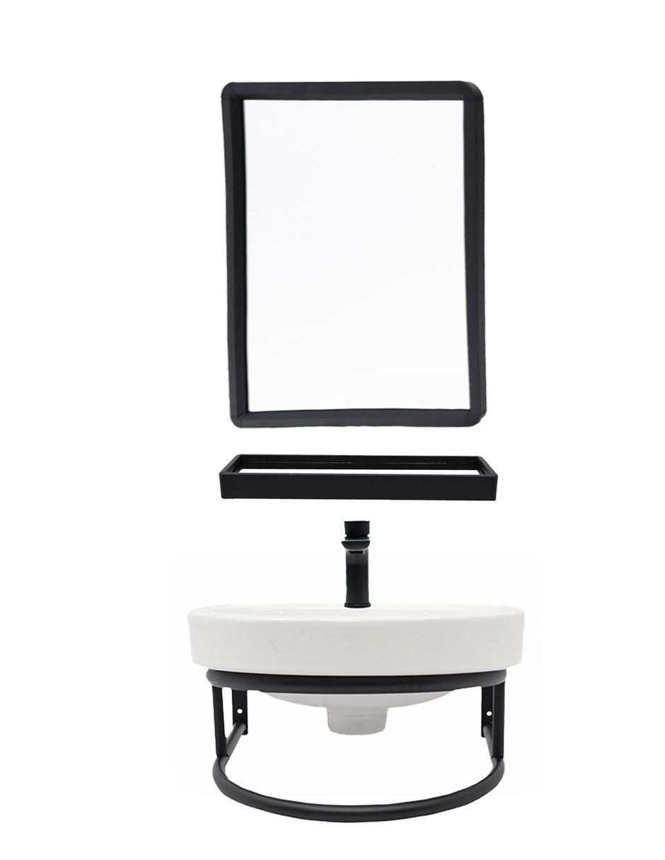 Mueble para baño Mehir de acero inoxidable armable