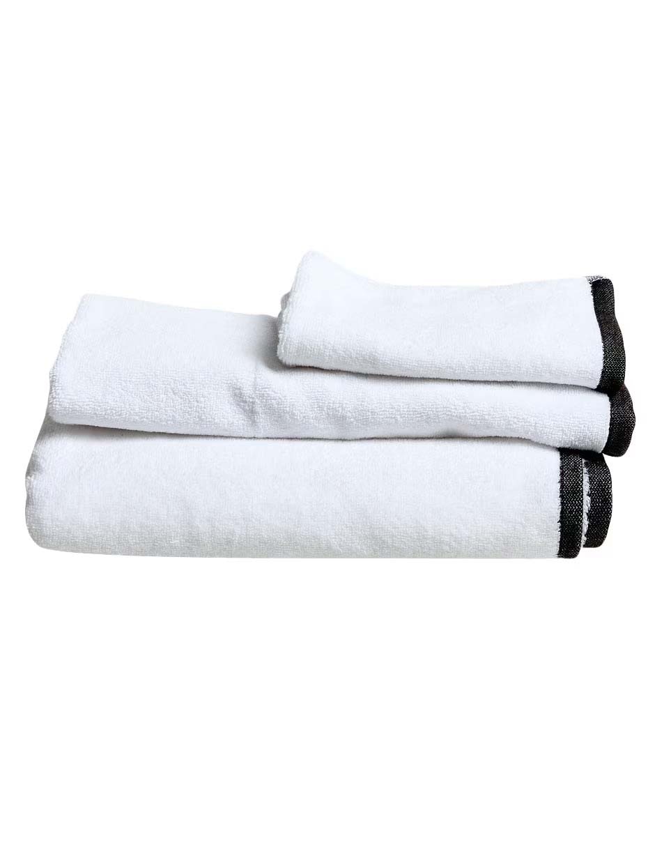 TOALLA DE BAÑO ZERO TWI, FACIAL, NEGRO