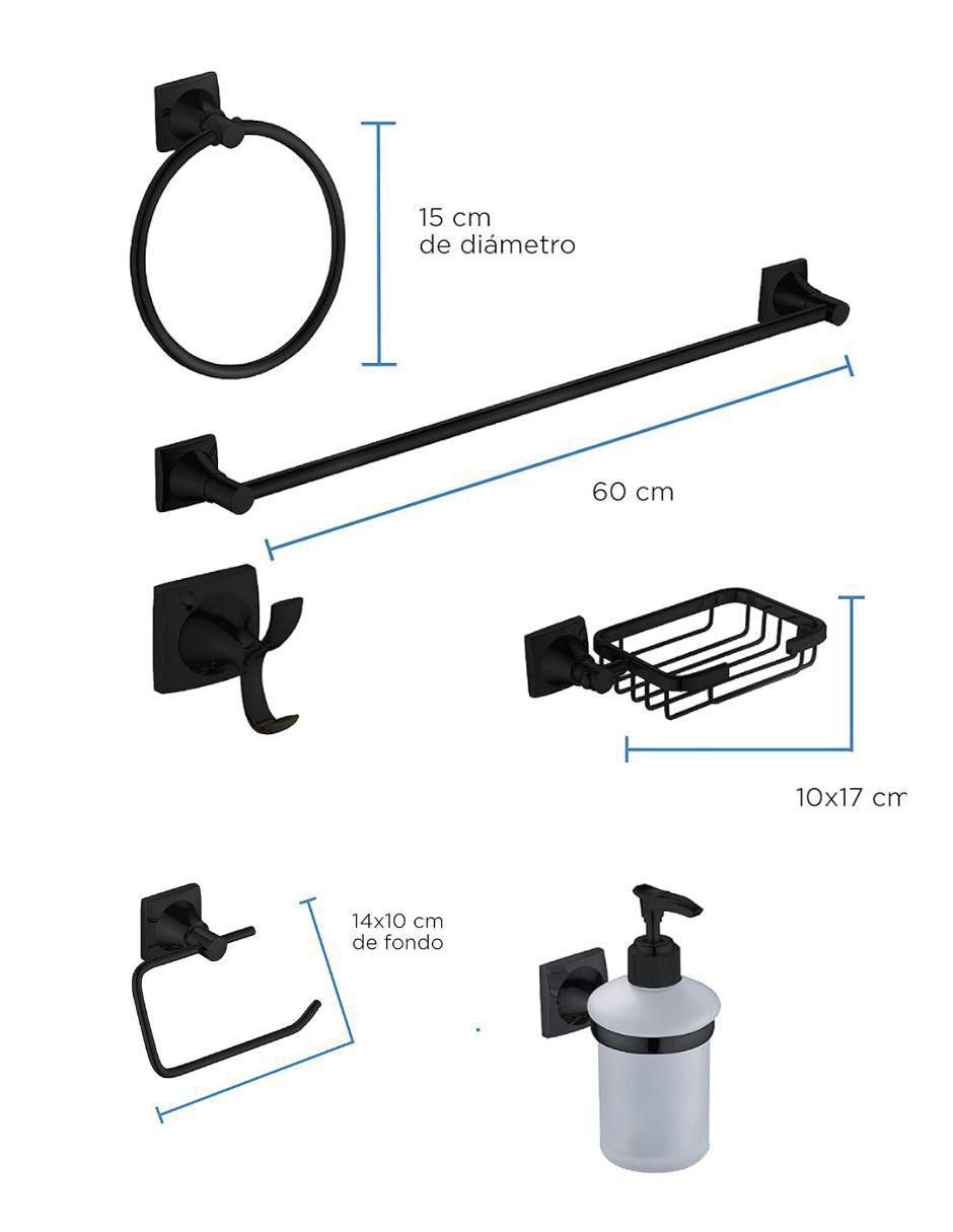Juego de accesorios para baño 7 piezas 6