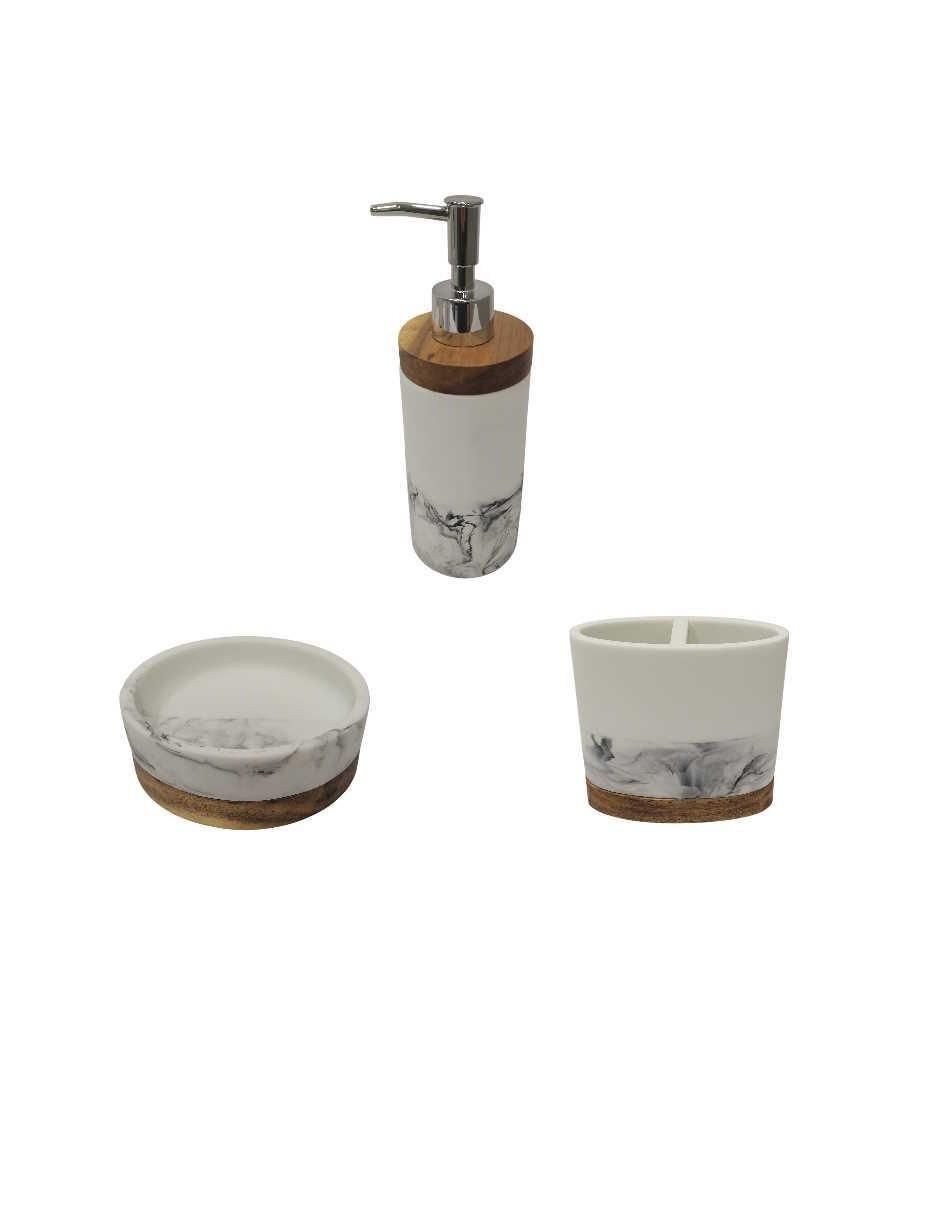 Juego de accesorios para baño Tenerife 3 piezas 1