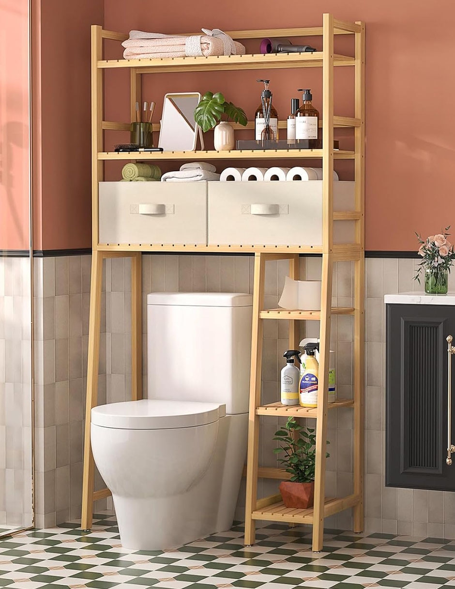 Estante para WC de bambú LA-S24100 7