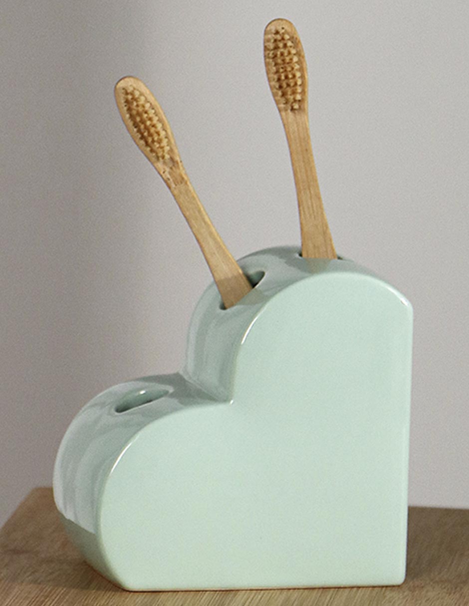 Porta cepillo de dientes Heart 3 compartimentos 5