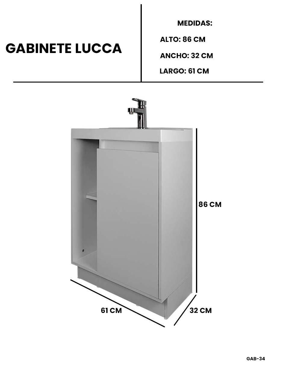 Mueble para baño Lucca de MDF armable 7