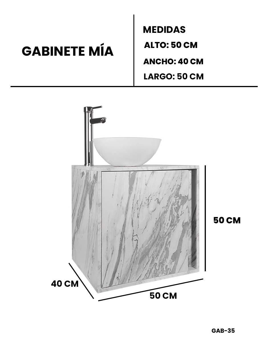 Mueble para baño Mia de MDF armable 7