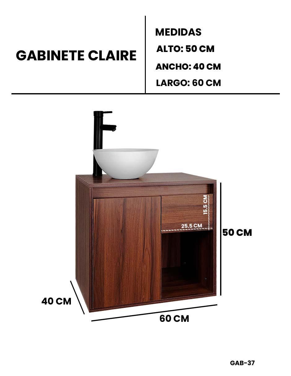 Mueble para baño Claire de melamina armable 8