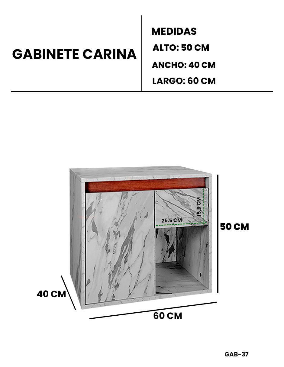 Mueble para baño Carina de melamina armable 9