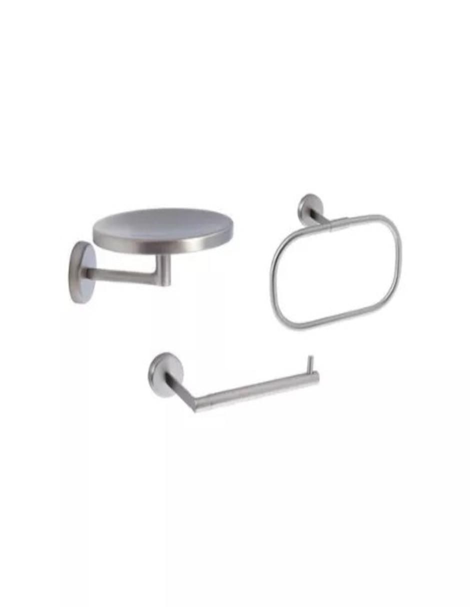Juego de accesorios para baño de acero inoxidable 6 piezas 2