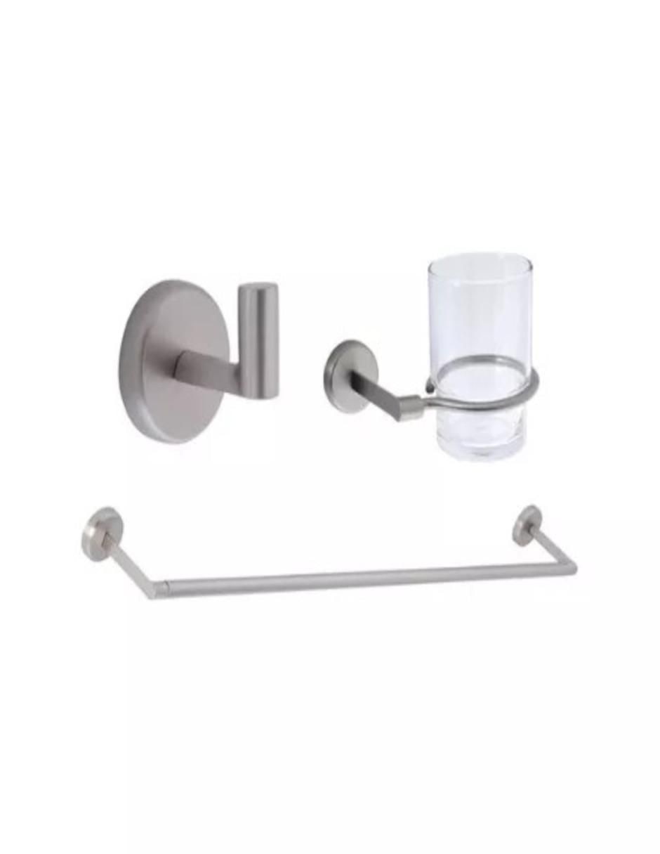 Juego de accesorios para baño de acero inoxidable 6 piezas 3