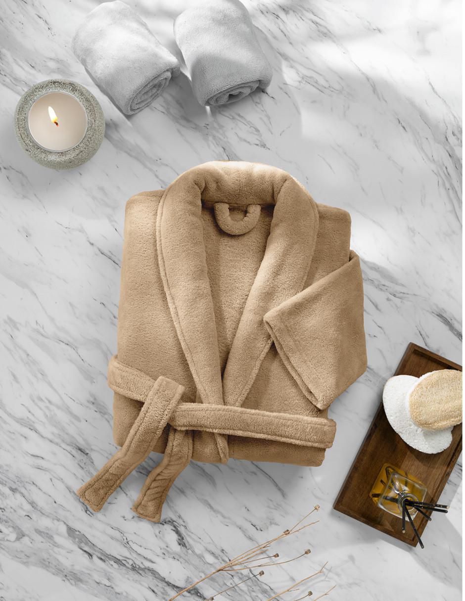 Bata de baño real textil absorbente "para" unisex