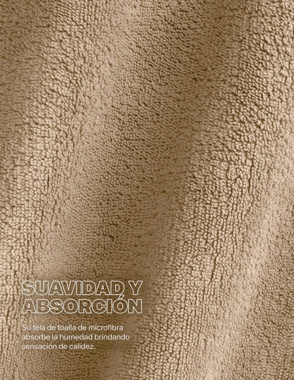 Bata de baño real textil absorbente "para" unisex