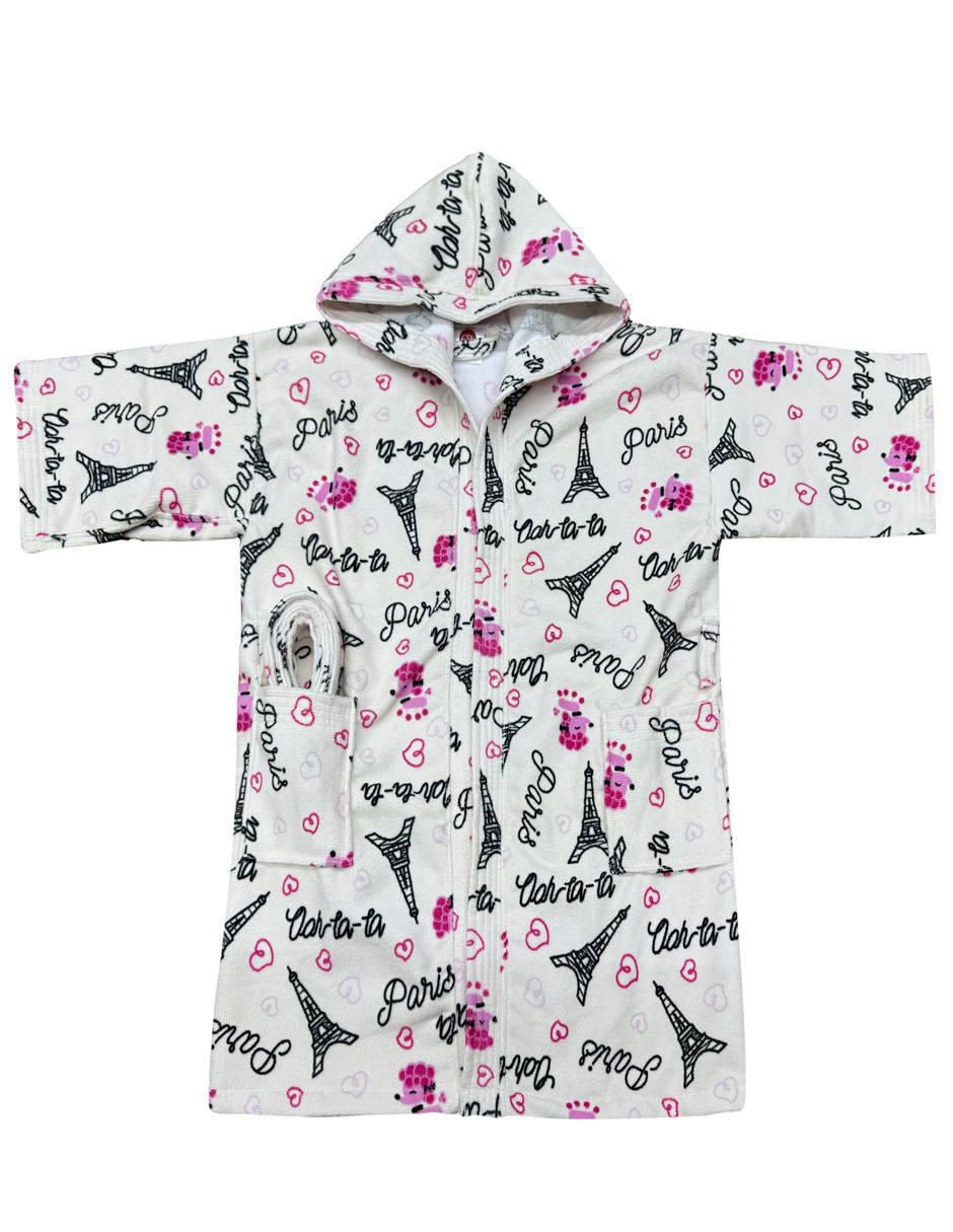 Bata de baño con gorro unisex 2