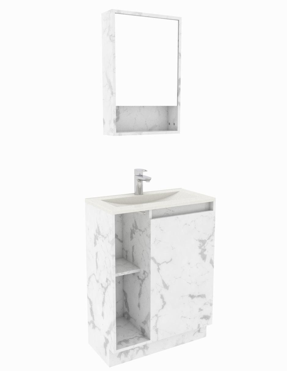 Mueble para baño Madrid de melamina armable 4