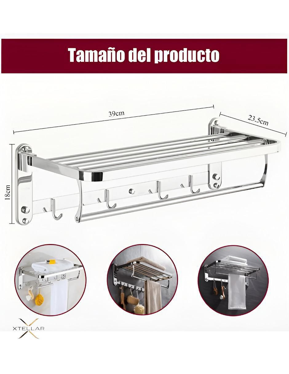 Toallero de baño de acero inoxidable 5