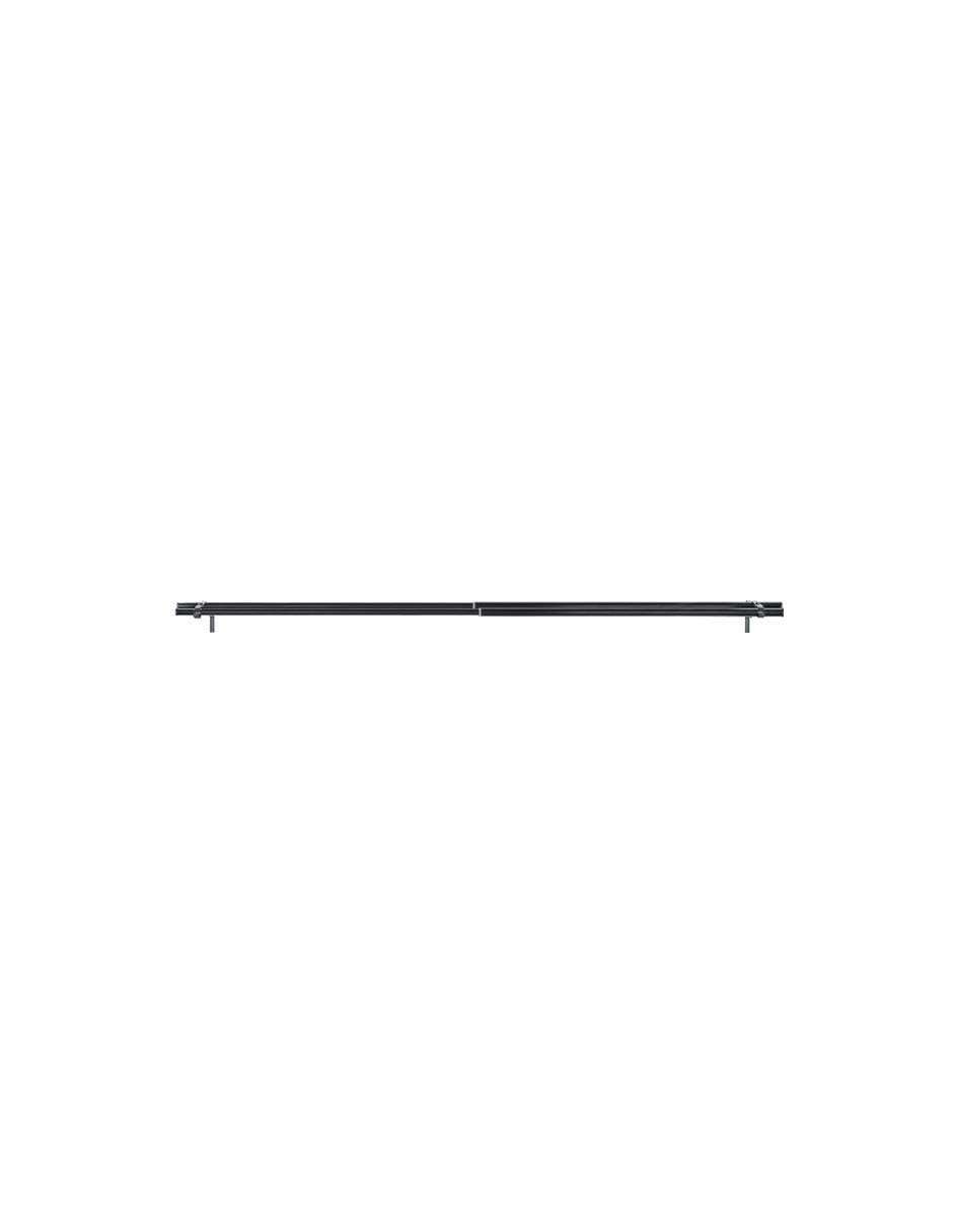 Cortinero de acero doble 1.8m 6