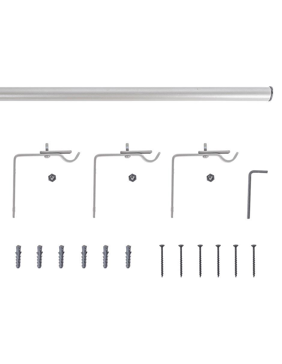 Cortinero de acero Cantia Sencillo 1.8m