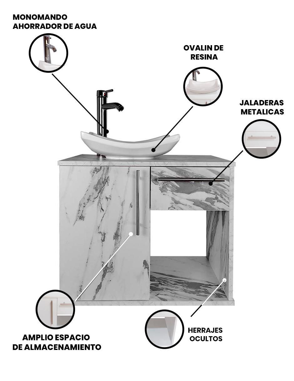 Mueble para baño Rosetta de MDF armable 6