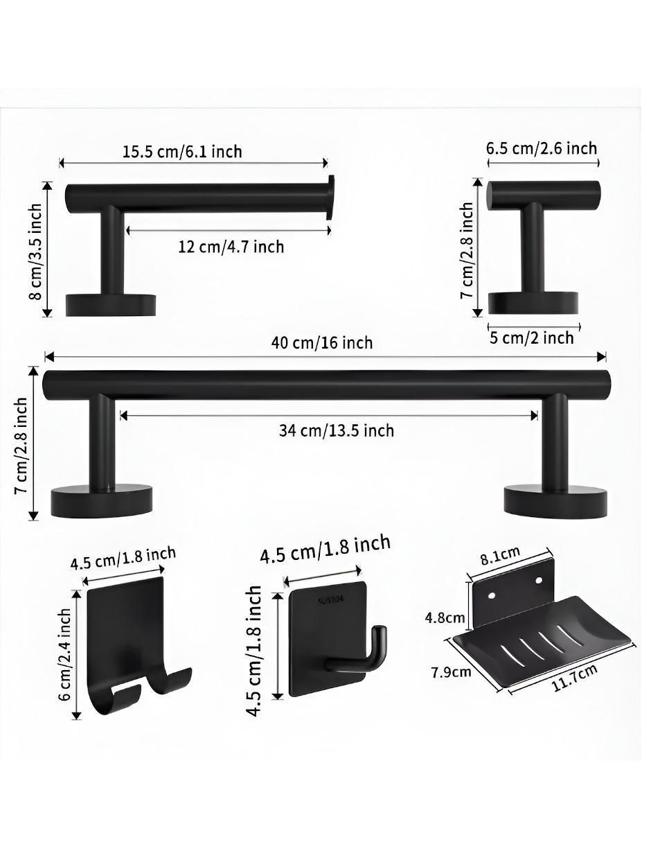Toallero de pared de acero inoxidable 5