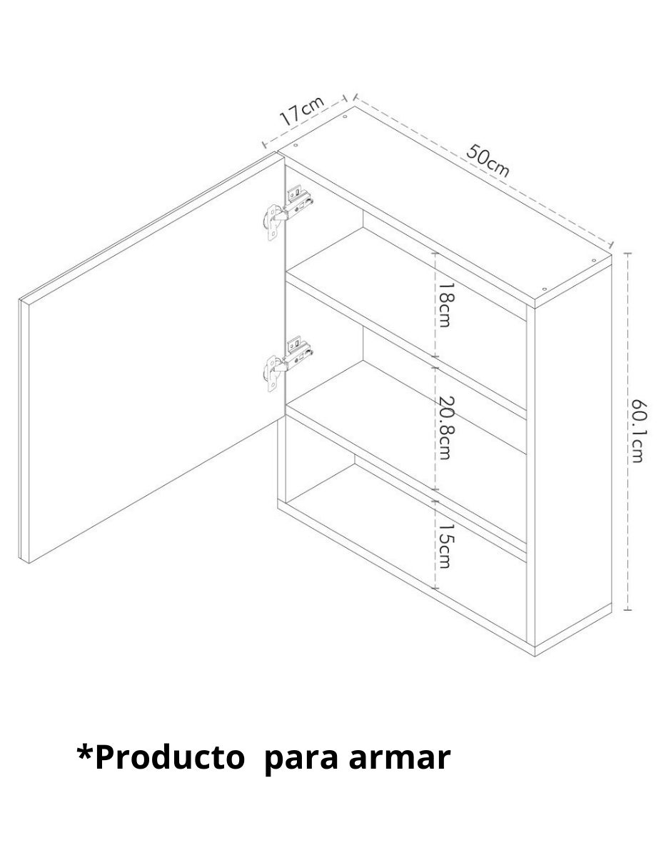Espejo rectangular Maviri 5