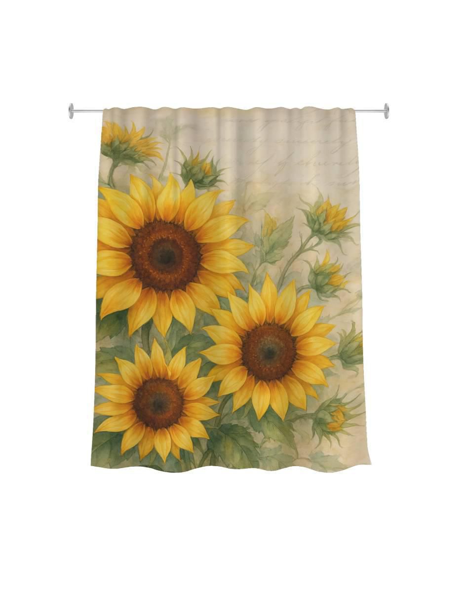 Cortina de baño Girasoles Cortina de baño Girasoles