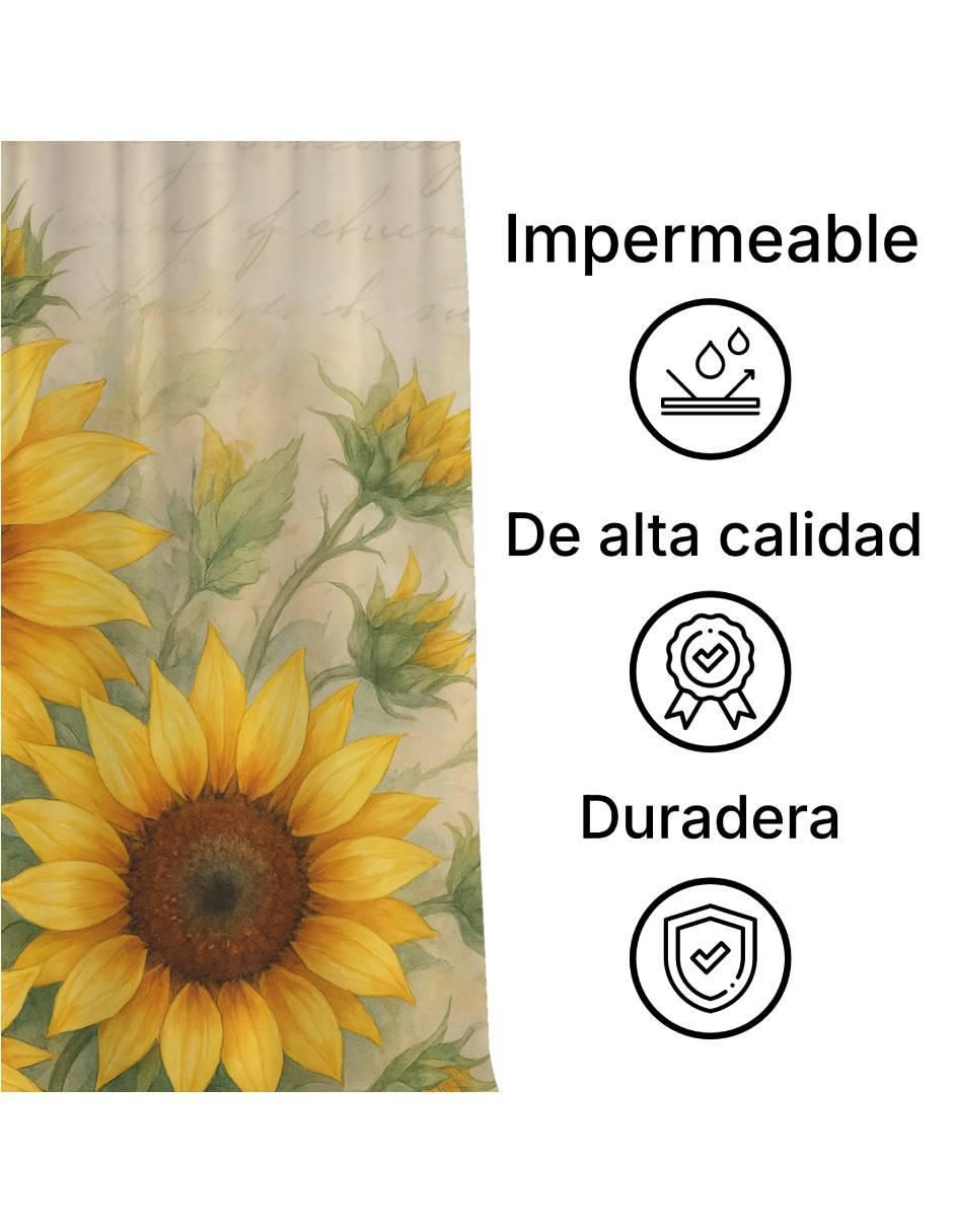 Cortina de baño Girasoles 2