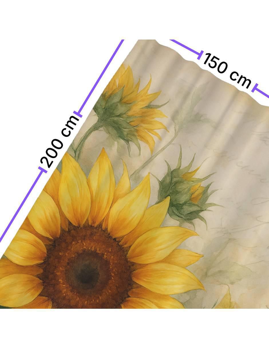Cortina de baño Girasoles 7