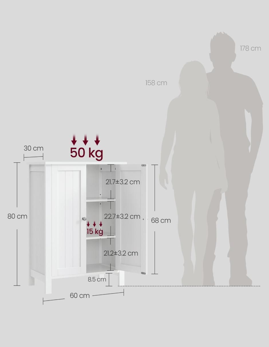 Mueble para baño Helan de MDF armable 5