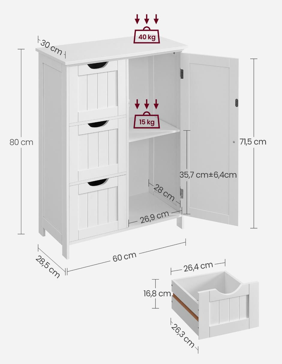 Mueble para baño Sofie de MDF armable 5