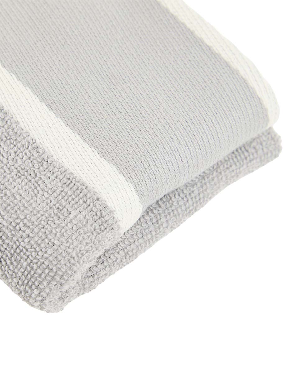 TOALLA DE BAÑO CORINA, FACIAL HA, GRIS