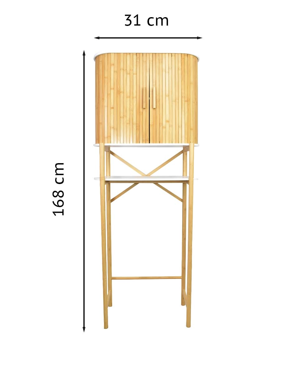 Mueble para baño de bambú armable 5