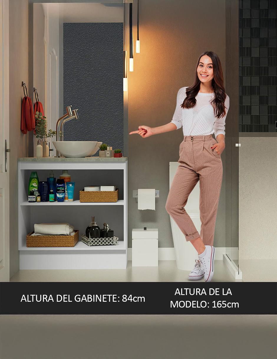 Mueble para baño de melamina armable 6