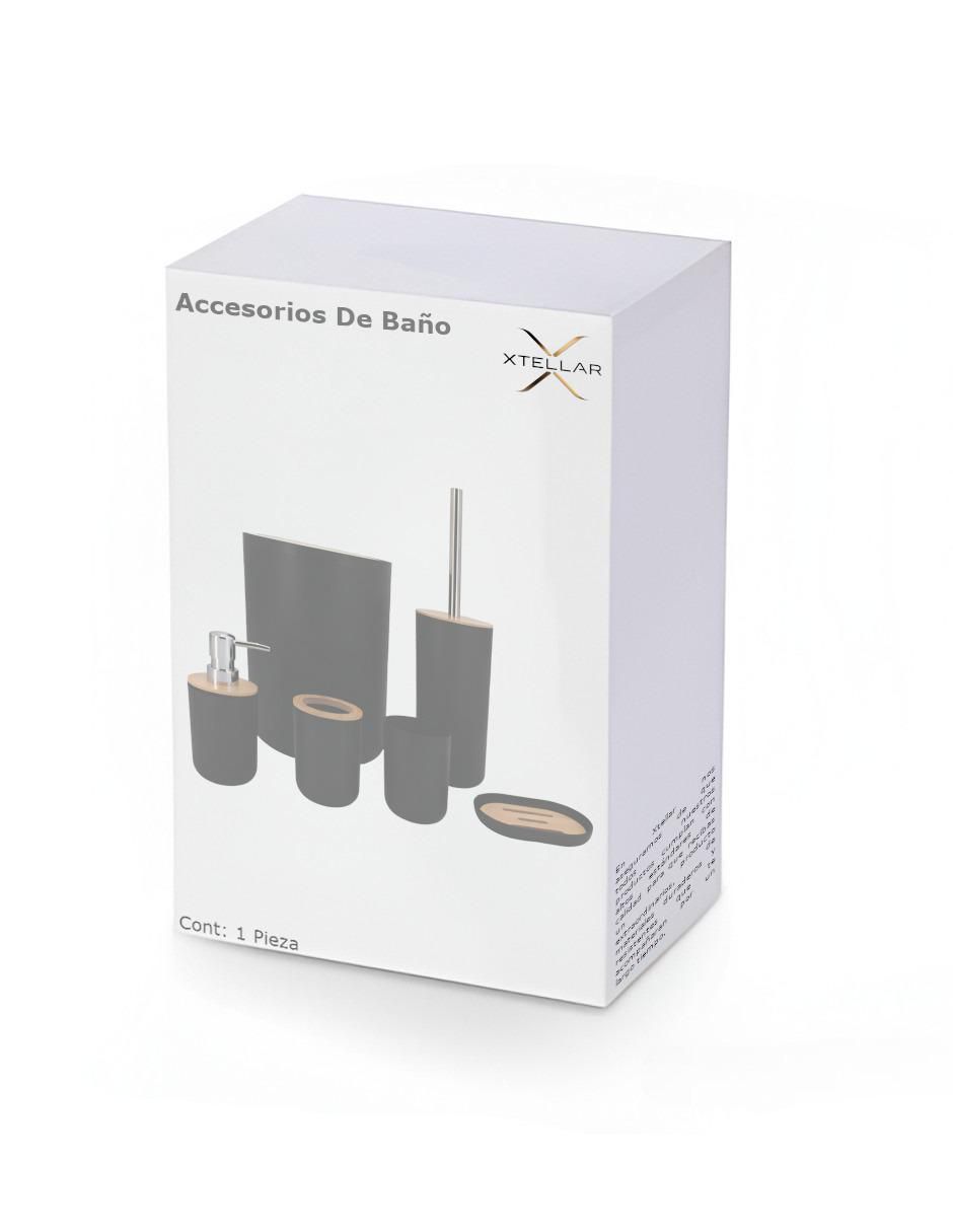 Juego de accesorios para baño de bambú 6 piezas 4